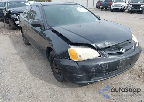 2002 Honda Civic Lx z USA, uszkodzony, nr VIN 1HGEM22552L057117